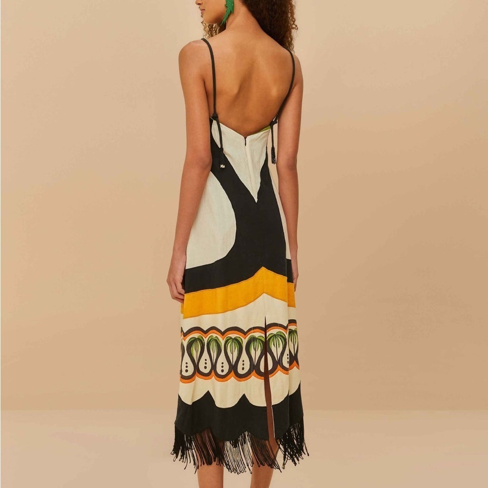FARM Rio Off-White Coconut Tree Flow Dress - Picture 4 of 10
